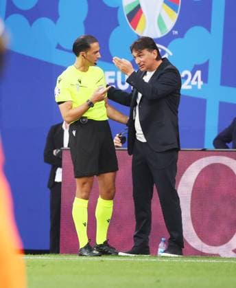 Croatia Italy UEFA EURO 2024 Leipzig, 24 06 2024, Leipzig Stadium, Football, UEFA EURO 2024 Germany , Group B, Preliminary round , Croatia CRO vs Italy ITA , In the picture Coach Zlatko Dalic, Croatia , For journalistic purposes only Only for editorial use , UEFA Êregulations prohibit any use of photographs as image sequences and or quasi video ,