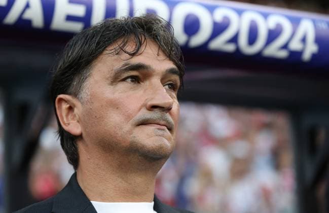 24 06 2024, xtgx, Football EM 2024, Croatia Italy emspor, v l Coach Coach Zlatko Vlasic Croatia Croatia UEFA REGULATIONS PROHIBIT ANY USE OF PHOTOGRAPHS as IMAGE SEQUENCES and or QUASI VIDEO Leipzig