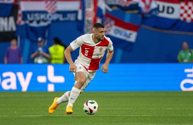 Football, Men, Season 2023 24, UEFA Euro 2024, Group B 3 Matchday in Leipzig, Croatia Italy, Mateo Kovacic Croatia , 24 06 2024, Copyright: xMatthiasxKochx
