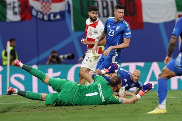 Leipzig, Germany 24.06.2024: Gianluigi Donnarumma of Italy during the UEFA EURO, EM, Europameisterschaft,Fussball 2024 Matchday 3, group stage B football match between Croatia vs Italy at Leipzig Stadium.  Copyright: xx xx IPA_Agency_IPA47446699