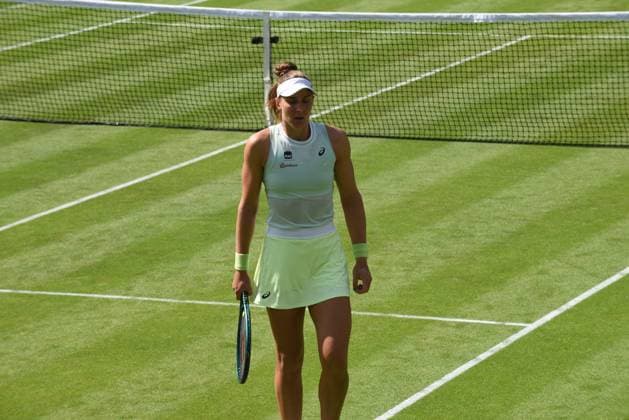 24 06 2024 Bad Homburg vor der Höhe WTA Lawn Tennis Tournament from 22 6 to 29 6 2024 Bad Homburg Open 2024 Match Caroline Wozniacki DEN against Elina Svitolina Ukraine