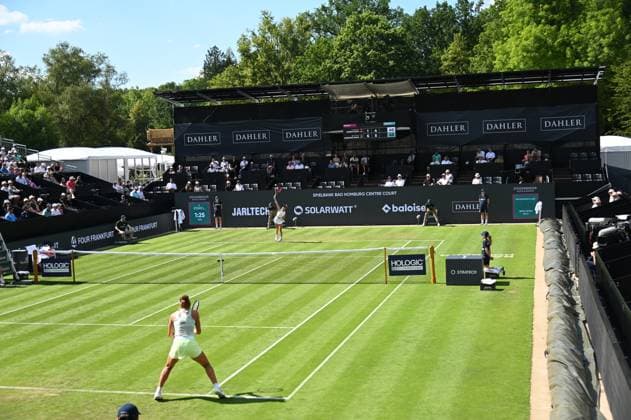 24 06 2024 Bad Homburg vor der Höhe WTA Lawn Tennis Tournament from 22 6 to 29 6 2024 Bad Homburg Open 2024 Match Caroline Wozniacki DEN against Elina Svitolina Ukraine