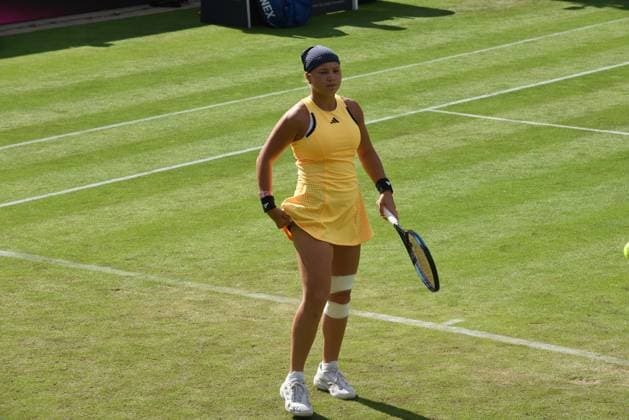 24 06 2024 Bad Homburg vor der Höhe WTA Lawn Tennis Tournament from 22 6 to 29 6 2024 Bad Homburg Open 2024 Match Angelique Kerber GER against Diana Maximovna Russia