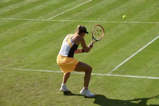24 06 2024 Bad Homburg vor der Höhe WTA Lawn Tennis Tournament from 22 6 to 29 6 2024 Bad Homburg Open 2024 Match Angelique Kerber GER against Diana Maximovna Russia