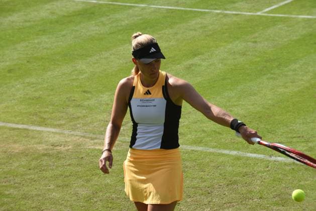 24 06 2024 Bad Homburg vor der Höhe WTA Lawn Tennis Tournament from 22 6 to 29 6 2024 Bad Homburg Open 2024 Match Angelique Kerber GER against Diana Maximovna Russia