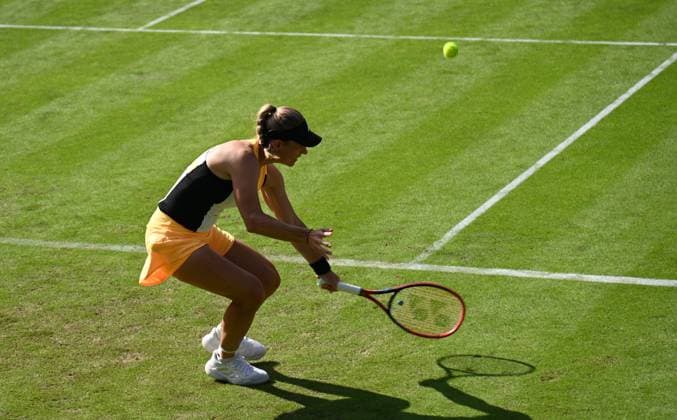 24 06 2024 Bad Homburg vor der Höhe WTA Lawn Tennis Tournament from 22 6 to 29 6 2024 Bad Homburg Open 2024 Match Angelique Kerber GER against Diana Maximovna Russia