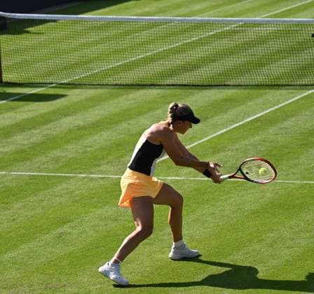 24 06 2024 Bad Homburg vor der Höhe WTA Lawn Tennis Tournament from 22 6 to 29 6 2024 Bad Homburg Open 2024 Match Angelique Kerber GER against Diana Maximovna Russia