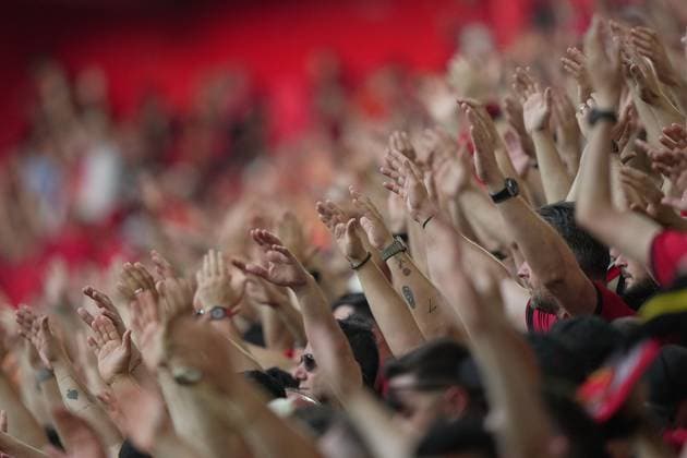 Albania s supporters a during the Euro 2024 soccer match between Albania and Spain at the Dusseldorf Arena , Dusseldorf , Germany - Monday 24 June 2024. - Soccer .  Copyright: xSpada LaPressex