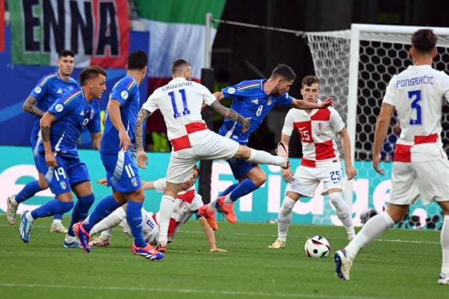 UEFA European Football Championship - UEFA EURO, EM, Europameisterschaft,Fussball 2024 - Croatia vs Italy Jorginho (Italy) in action during UEFA Euro 2024 - Croatia vs Italy, UEFA European Football Championship in Leipzig, Germany, June 24 2024 Leipzig Germany  Copyright: xIPAxSport ABACAx