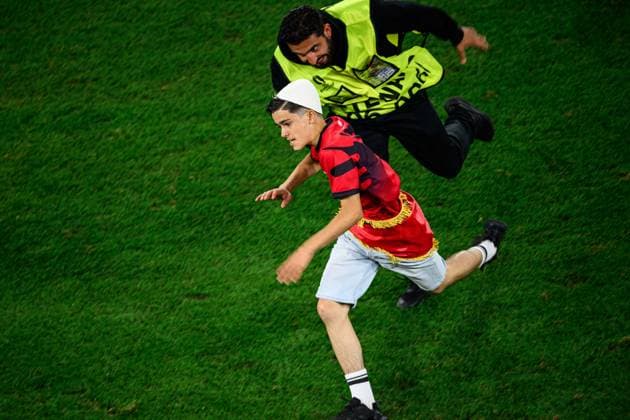 DUESSELDORF, GERMANY - 25 JUNE, 2024: The football match of EURO 2024 Albania vs. Spain at Duesseldorf Arena  Copyright: xVITALIIxKLIUIEVx