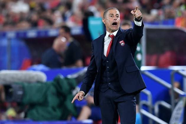Soccer UEFA EURO 2024 Group Stage 3 Matchday Albania Spain on 24 06 2024 at the Düsseldorf Arena in Düsseldorf Sylvinho Coach Head Coach Albania xRx