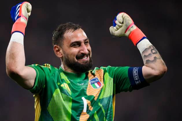 Croatia v Italy - UEFA EURO, EM, Europameisterschaft,Fussball 2024 Gianluigi Donnarumma of Italy celebrates at the end of the UEFA EURO 2024 group stage football match between Croatia and Italy. Leipzig Germany Copyright: xNicolòxCampox