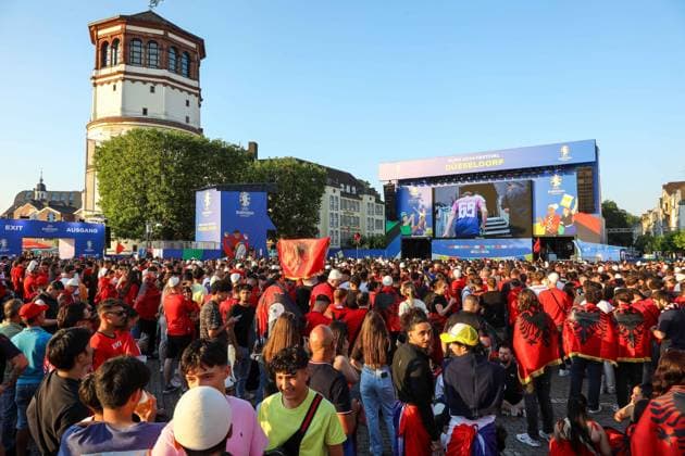 EURO 2024, fan zone in Düsseldorf