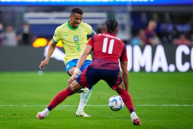 RECORD DATE NOT STATED Copa America USA 2024 Brazil vs Costa Rica Danilo of Brazil during the game between Brazil and Costa Rica as part of the CONMEBOL Copa America USA 2024 group D, at SoFi Stadium, on June 24, 2024 in Inglewood, California, United States. INGLEWOOD CALIFORNIA UNITED STATES  Copyright: xJorgexMartinezx 20240624212456_CA_GD_2024_BRA_CRC_DANILO147