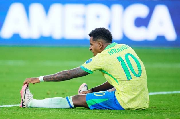 RECORD DATE NOT STATED Copa America USA 2024 Brazil 0-0 Costa Rica Rodrygo of Brazil during the game between Brazil and Costa Rica as part of the CONMEBOL Copa America USA 2024 group D, at SoFi Stadium, on June 24, 2024 in Inglewood, California, United States. INGLEWOOD CALIFORNIA UNITED STATES  Copyright: xJorgexMartinezx 20240624220146_CA_GD_2024_BRA_CRC_RODRYGO192
