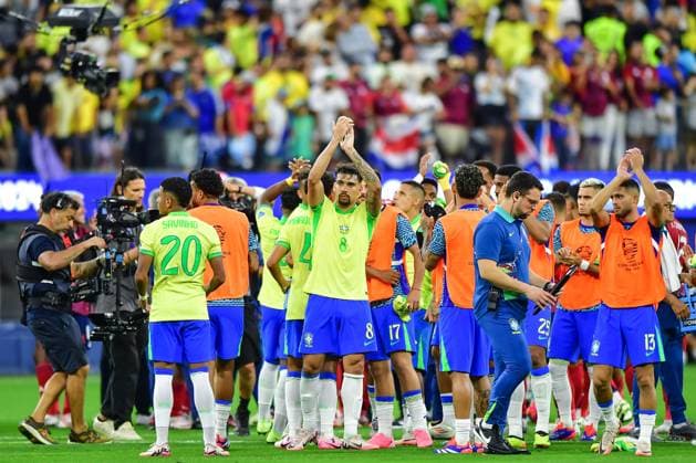 RECORD DATE NOT STATED Copa America USA 2024 Brazil 0-0 Costa Rica Lucas Paqueta of Brazil during the game between Brazil and Costa Rica as part of the CONMEBOL Copa America USA 2024 group D, at SoFi Stadium, on June 24, 2024 in Inglewood, California, United States. INGLEWOOD CALIFORNIA UNITED STATES  Copyright: xIsaacxOrtizx 20240624220343_CA_GD_2024_BRA_CRC_PAQUETA207