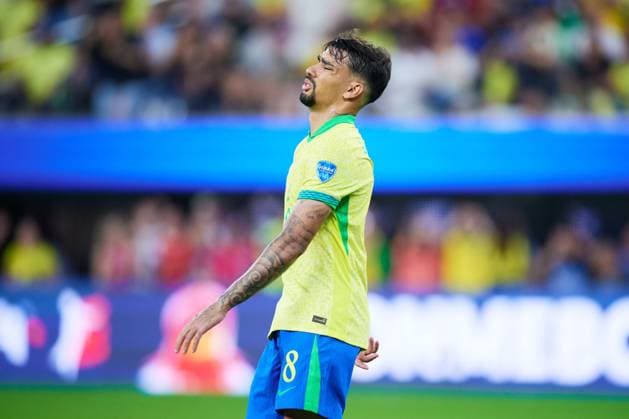 RECORD DATE NOT STATED Copa America USA 2024 Brazil 0-0 Costa Rica Lucas Paqueta of Brazil during the game between Brazil and Costa Rica as part of the CONMEBOL Copa America USA 2024 group D, at SoFi Stadium, on June 24, 2024 in Inglewood, California, United States. INGLEWOOD CALIFORNIA UNITED STATES  Copyright: xJorgexMartinezx 20240624220148_CA_GD_2024_BRA_CRC_PAQUETA197