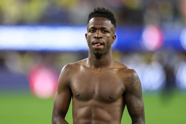 June 24, 2024, Inglewood, La, UNITED STATES: Vini Jr. of Brazil during a match against Costa Rica in Group D of the Copa America at the SoFi Stadium in Inglewood, California in the United States this Monday, June 24, 2024 Inglewood UNITED STATES - ZUMAv122 20240624_aap_v122_105 Copyright: xWilliamxVolcovx