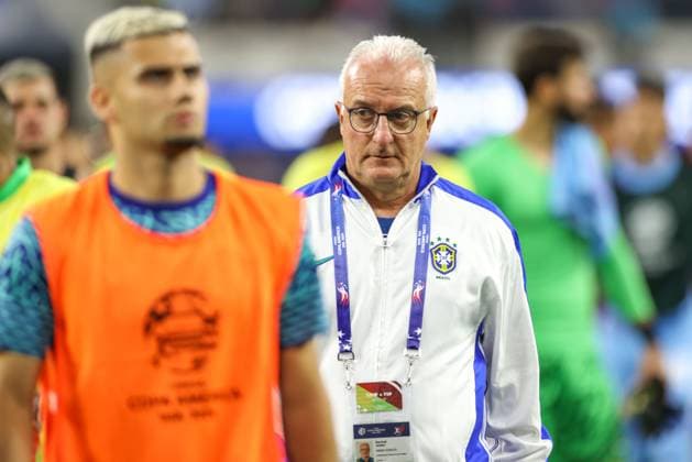June 24, 2024, Inglewood, La, UNITED STATES: Dorival Jr. of Brazil during a match against Costa Rica in Group D of the Copa America at the SoFi Stadium in Inglewood, California in the United States this Monday, June 24, 2024 Inglewood UNITED STATES - ZUMAv122 20240624_aap_v122_110 Copyright: xWilliamxVolcovx