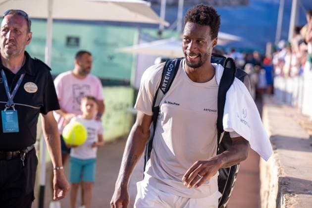 20240624 Mallorca Championships SANTA PONSA, SPAIN JUNE 24 2024 Gael Monfils of France at Mallorca Championships on June 24, 2024 in Santa Ponsa, Santa Ponsa Baleares Spain