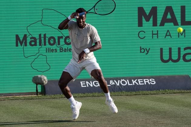 20240624 Mallorca Championships SANTA PONSA, SPAIN JUNE 24 2024 Gael Monfils of France at Mallorca Championships on June 24, 2024 in Santa Ponsa, Santa Ponsa Baleares Spain