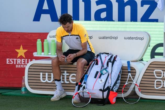 20240624 Mallorca Championships SANTA PONSA, SPAIN JUNE 24 2024 Dominic Thiem of Austria at Mallorca Championships on June 24, 2024 in Santa Ponsa, Santa Ponsa Baleares Spain