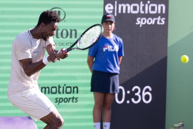 20240624 Mallorca Championships SANTA PONSA, SPAIN JUNE 24 2024 Gael Monfils of France at Mallorca Championships on June 24, 2024 in Santa Ponsa, Santa Ponsa Baleares Spain