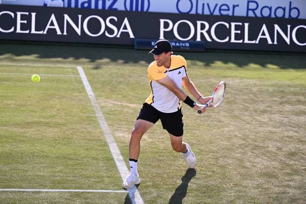 20240624 Mallorca Championships SANTA PONSA, SPAIN JUNE 24 2024 Dominic Thiem of Austria at Mallorca Championships on June 24, 2024 in Santa Ponsa, Santa Ponsa Baleares Spain