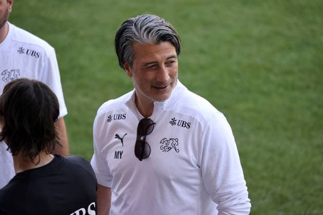 25 06 24 Switzerland training Germany, Stuttgart, 25 06 2024, Football, UEFA Euro 2024, Switzerland training Murat Yakin coach