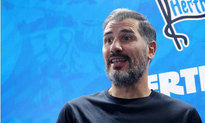 Coach Cristian Fiel PK Press conference on coach presentation Sport Football Soccer DFL Bundesliga Men Season 2024 2025 25 06 2024 Hertha BSC Berlin