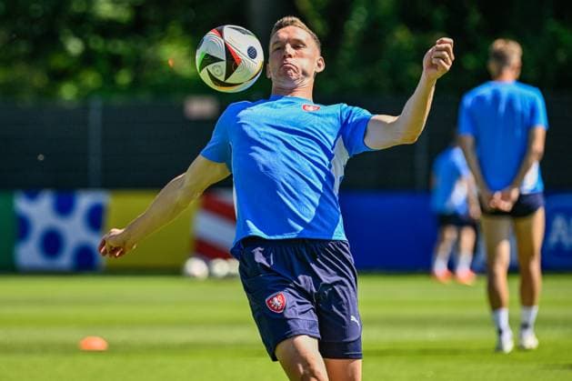 Czech national football team training before the last match of Group F against Turkey within the European Football Championships in Norderstedt, Germany, June 24, 2024. Lukas Provod. (CTKxPhoto VitxSimanek) CTKPhotoP2024062503415  CTKPhotoP2024062503415