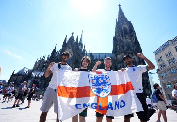 EURO 2024, England - Slovenia, Fans before the match