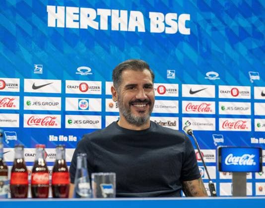 Football, Men, Season 2024 2025, 2 Bundesliga, Hertha BSC, Press conference, Presentation of the new coach Cristian Fiel, 25 06 2024, Copyright: xMatthiasxKochx
