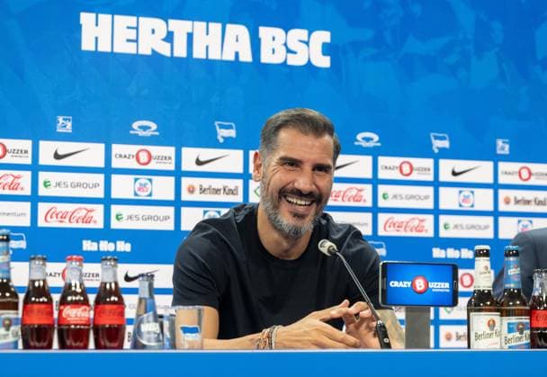 Football, Men, Season 2024 2025, 2 Bundesliga, Hertha BSC, Press conference, Presentation of the new coach Cristian Fiel, 25 06 2024, Copyright: xMatthiasxKochx