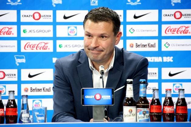 DEU, DFL, 2 FBL, Hertha BSC, Press conference, 25 06 2024, Hertha BSC Geschaeftsstelle, Berlin, DEU, DFL, 2 FBL, Hertha BSC, Press conference, im Bild Benjamin Weber Sportdirektor, Hertha BSC Berlin DFL regulations prohibit any use of Photographs as image sequences and or quasi video Foto Juergen Engler nordphoto GmbH nordphotoxGmbHx xEngler nph00076