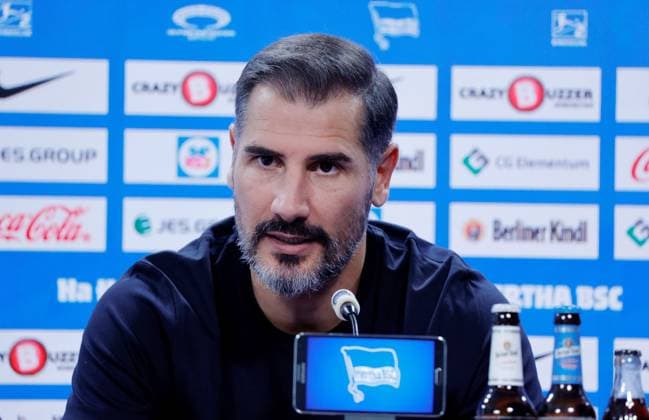 Coach Cristian Fiel, Germany, Berlin, Sportpark, Football, Men, Season 2024 2025, 2 Bundesliga, Hertha BSC, Press conference, Presentation of the new coach Cristian Fiel