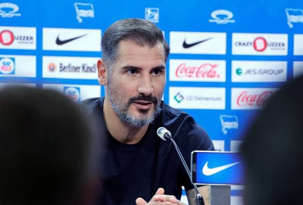 Coach Cristian Fiel, Germany, Berlin, Sportpark, Football, Men, Season 2024 2025, 2 Bundesliga, Hertha BSC, Press conference, Presentation of the new coach Cristian Fiel