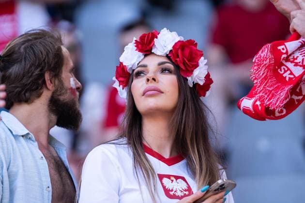 GER, Euro 2024, Group D, France FRA vs Poland POL 25 06 2024, Signal Iduna Park BVB Stadion Dortmund, Dortmund, GER, Euro 2024, Group D, France FRA vs Poland POL In the picture Poland POL fan, woman in jersey nordphotoxGmbHxx xChristianxSchulze nph000300