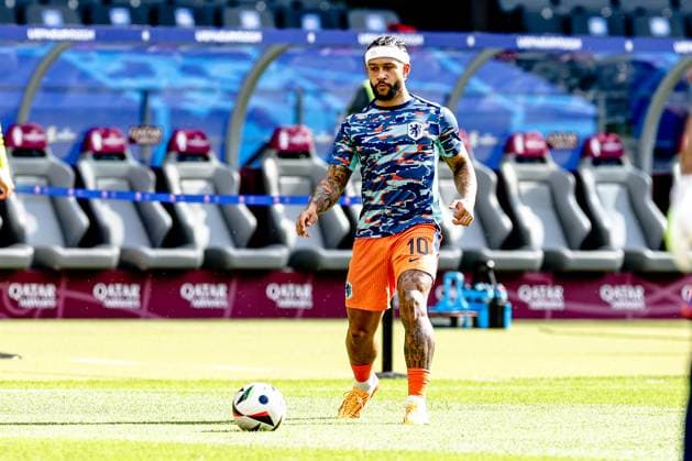 BERLIN, Olympia Stadium , 25-06-2024 , European Football Championship Euro2024, Group stage match no.31 between Netherlands and Austria, Netherlands player Memphis Depay Netherlands - Austria (Euro2024)  x25595494x Copyright:
