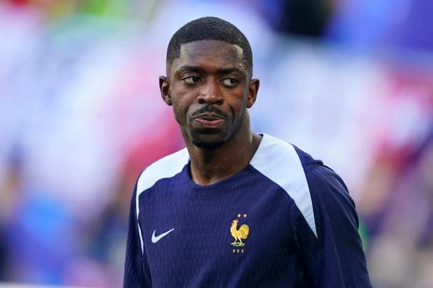GER: France v Poland. UEFA EURO, EM, Europameisterschaft,Fussball 2024 Ousmane Dembele of France warm-up during the UEFA Euro 2024 match between France and Poland, Group D, date 3, played at BVB Stadium on June 25, 2024 in Dortmund, Germany. kpng Copyright: xSergioxRuizx xPRESSINPHOTOx PS_240625_FRA_POL_1178