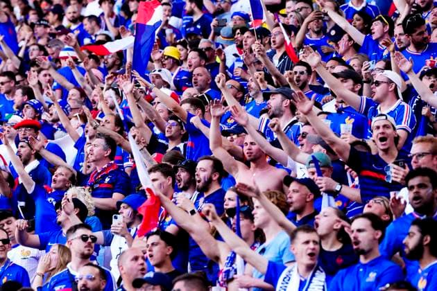 support af France during the Euro 2024 soccer match between France and Poland at the Signal Iduna Park, Dortmund, Germany - Tuesday 25, June , 2024. - Soccer .  Copyright: xFabioxFerrari LaPressex