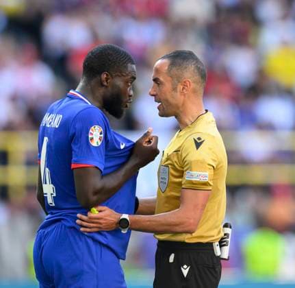 Referee Marco GUIDA ITA at Dayot UPAMECANO FRA Preliminary Round 3 Matchday, Group D, Match M32, France FRA Poland POL , on 25 06 2024 in Dortmund Germany European Football Championship 2024 from 14 06 14 07 2024 in Germany Â
