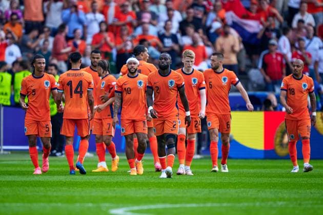 Goal kick Netherlands to 1 1, Cheers, Joy, GER, UEFA Euro 2024, Football men, UEFA EM 2024 Matchday 3, Group D, Netherlands vs Austria, Netherlands vs Austria, 25 06 2024 GER, UEFA Euro 2024, Football men, UEFA EM 2024 Matchday 3, Group D, Netherlands vs Austria, Netherlands vs Austria, 25 06 2024 Berlin Copyright: xEibner-Pressefotox xClaudiusxRauchx EP_CRH