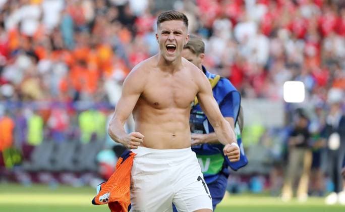 Sport Football Soccer European Championship Euro 2024 European Championship Men Season 2023 2024 25 06 2024 Netherlands NED vs Austria AUT in Berlin DFL regulations prohibit any use of photographs as image sequences and or quasi video