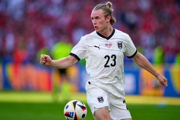 Patrick Wimmer Austria, 23 , GER, UEFA Euro 2024, Football Men, UEFA Euro 2024 Matchday 3, Group D, Netherlands vs Austria, Netherlands vs Austria, 25 06 2024 GER, UEFA Euro 2024, Football Men, UEFA Euro 2024 Matchday 3, Group D, Netherlands vs Austria, Netherlands vs Austria, 25 06 2024 Berlin Copyright: xEibner-Pressefotox xClaudiusxRauchx EP_CRH