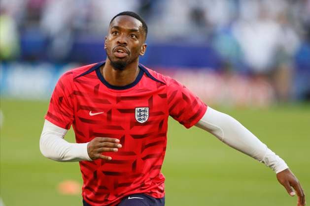 England v Slovenia: Group C - UEFA EURO, EM, Europameisterschaft,Fussball 2024 Ivan Toney of England warms up before the UEFA EURO 2024 group stage match between England and Slovenia at Cologne Stadium on June 25, 2024 in Cologne, Germany. Cologne Cologne Stadium Germany Germany Copyright: xRichardxSellers Sportsphoto APLx 14042705