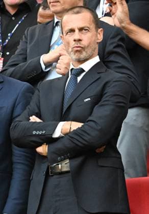 25 06 2024, xsltx, European Football Championship 2024, England Slovenia emspor, v l UEFA President Aleksander Ceferin DFL DFB REGULATIONS PROHIBIT ANY USE OF PHOTOGRAPHS as IMAGE SEQUENCES and or QUASI VIDEO Cologne