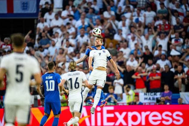 COLOGNE, GERMANY - 25 JUNE, 2024: The football match of EURO 2024 England vs Slovenia at Cologne Stadion  Copyright: xVITALIIxKLIUIEVx