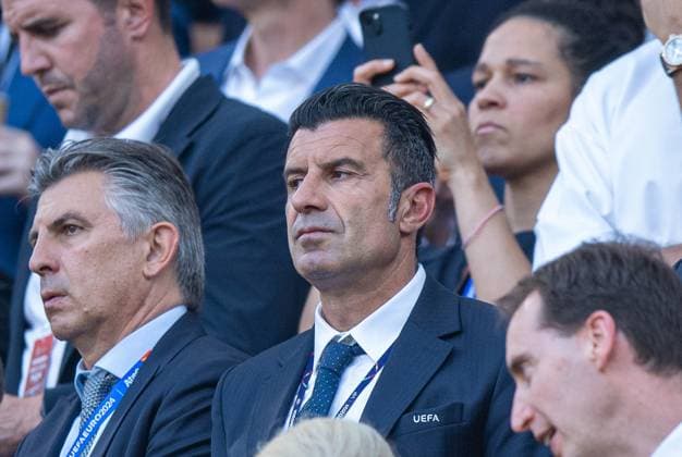 Football, Men, Season 2023 24, Euro 2024 Group C 3 Matchday in Cologne, England Slovenia, Luis Figo in the stands, 25 06 2024, Copyright: xSebastianxRäppold MatthiasxKochx