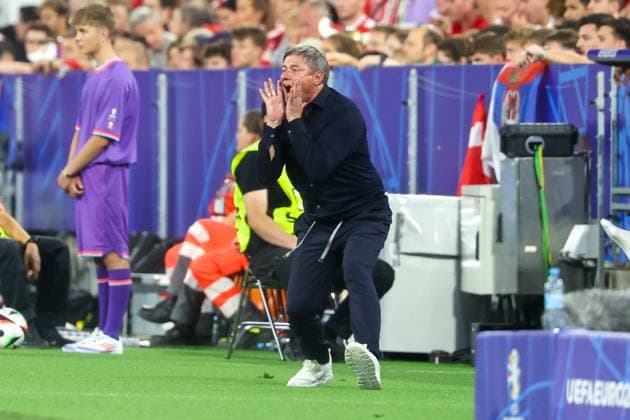 Head Coach Dragan Stojkovic Serbia , Denmark vs Serbia, Football, UEFA Euro 2024, Group stage, Matchday 3, 25 06 2024 Munich Bavaria Germany Copyright: xkolbert-press ChristianxKolbertx